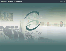 Tablet Screenshot of clinicadedorsp.com.br